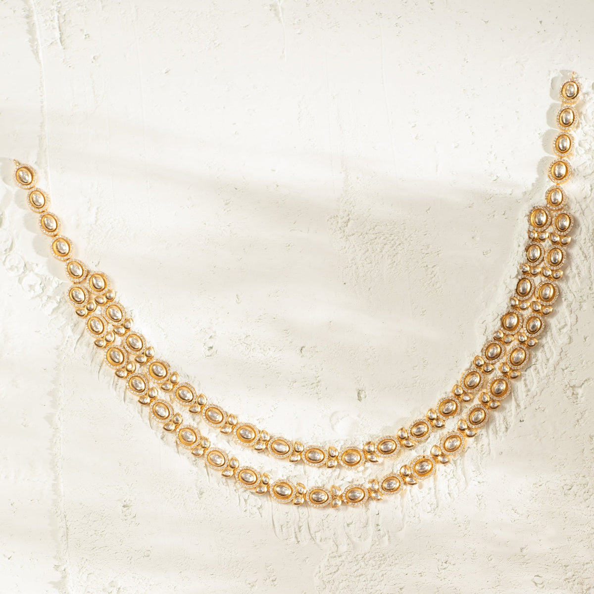 Double Layered Classic Kundan Necklace