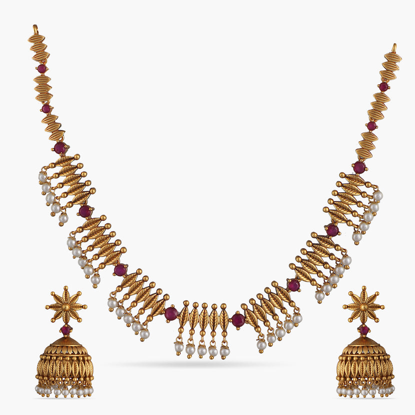 Mahek Antique Necklace Set