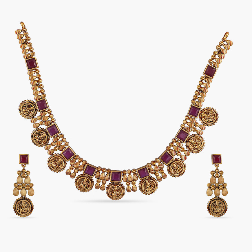 Dwija Antique Necklace Set