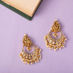 Peacock Classic Antique Chandbali Earrings