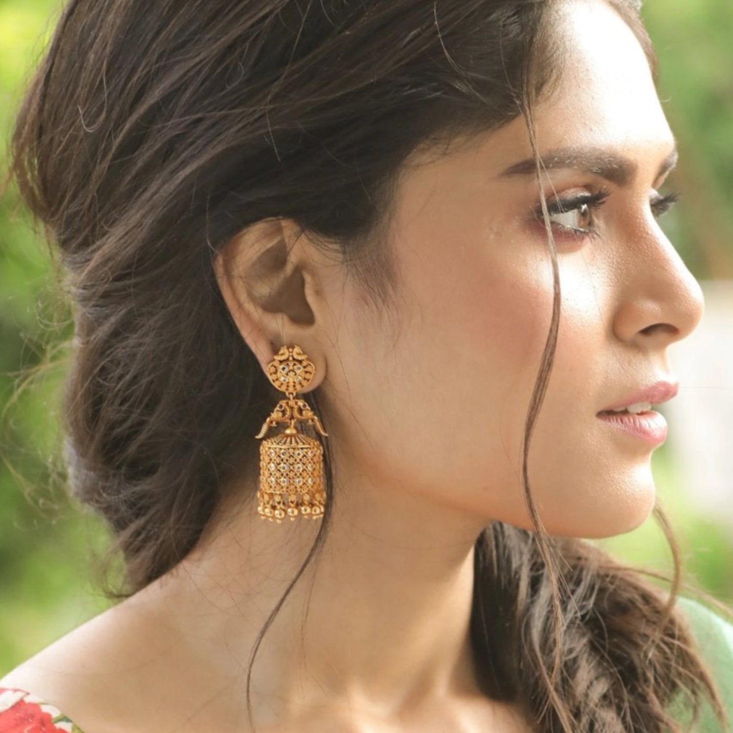 Dhvani Antique Jhumka Earrings