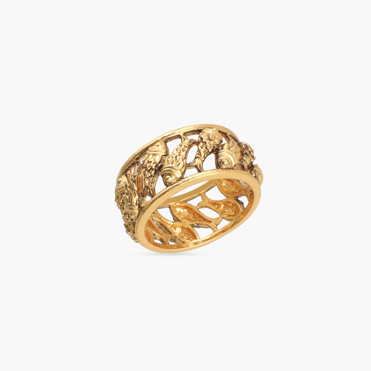 Buy Laser Cutting Gold Band 22 KT yellow gold (3.6 gm). | Online By Giriraj  Jewellers