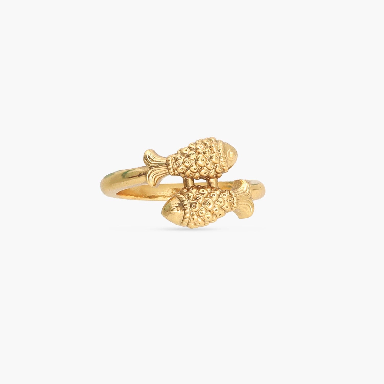 Buy Zaveri Pearls Gold Tone Traditional Kundan Dual Finger Ring online