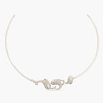 Classic FIsh Oxidized Hasli Necklace