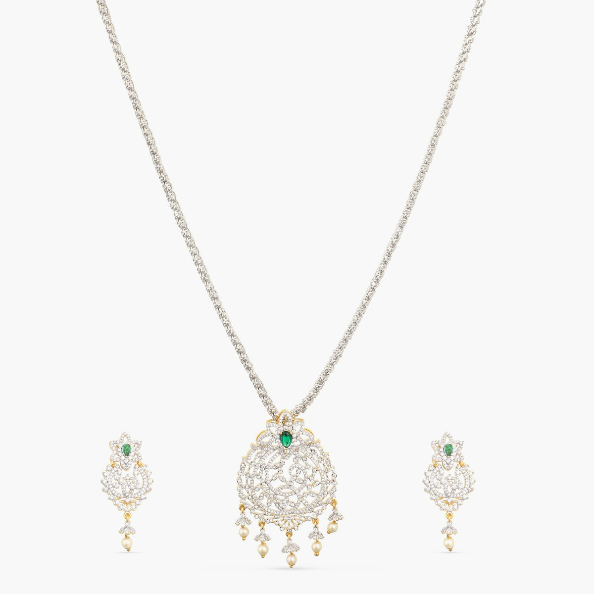 Molly Nakshatra CZ Pendant Set 
