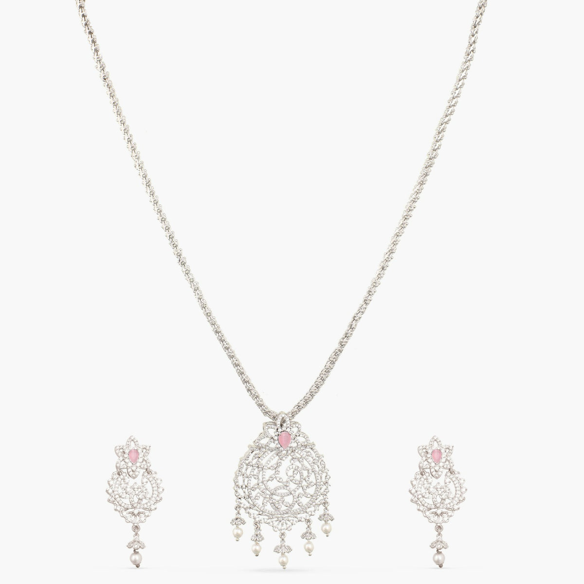 Molly Nakshatra CZ Pendant Set 