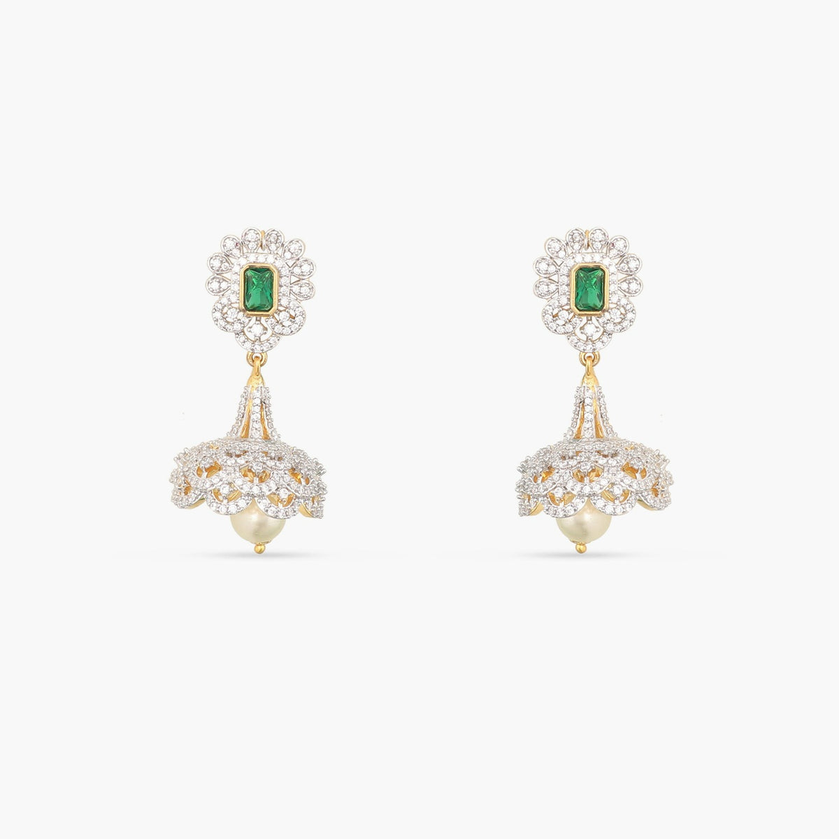 Laura Nakshatra CZ Jhumka Earrings