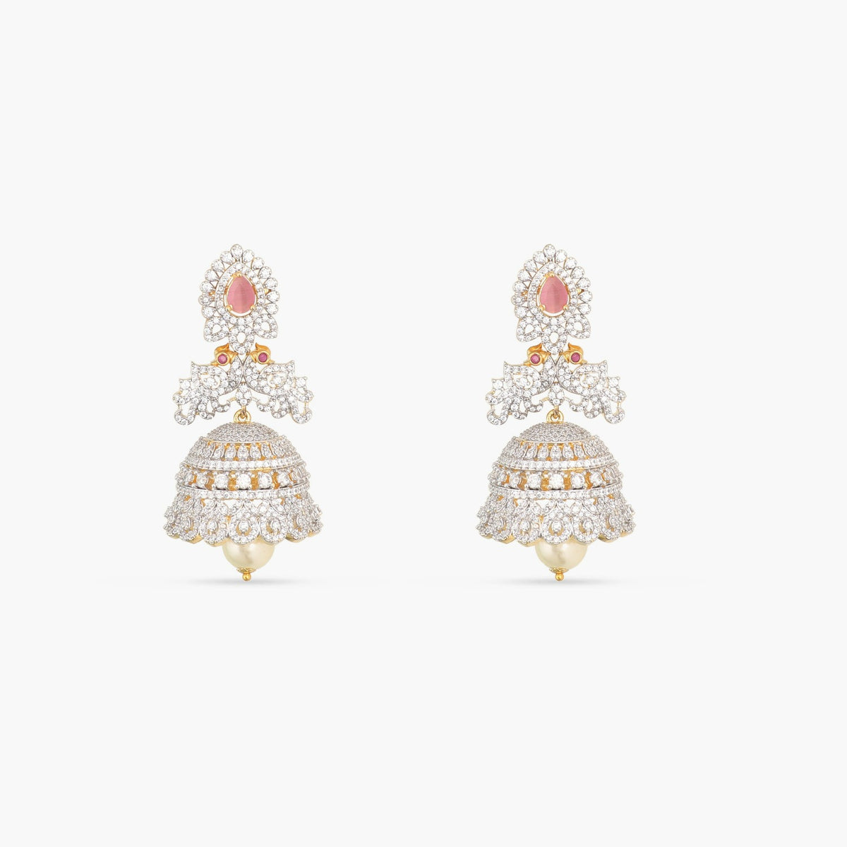 Elsie Nakshatra CZ Jhumka Earrings
