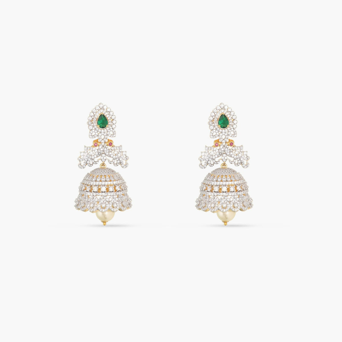 Elsie Nakshatra CZ Jhumka Earrings