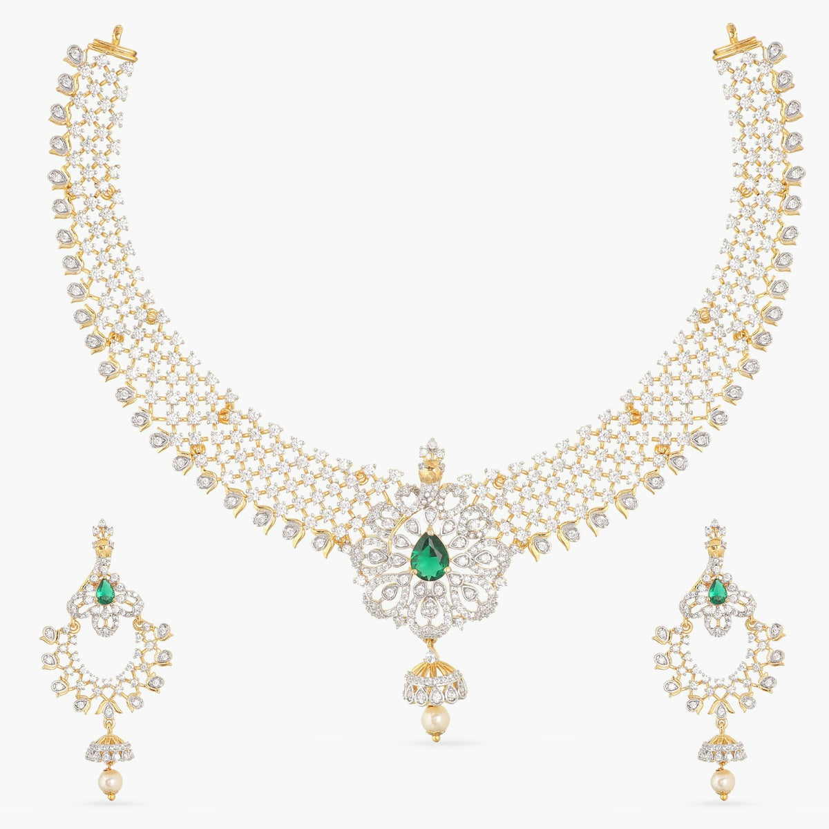 Evelyn Nakshatra CZ Necklace Set