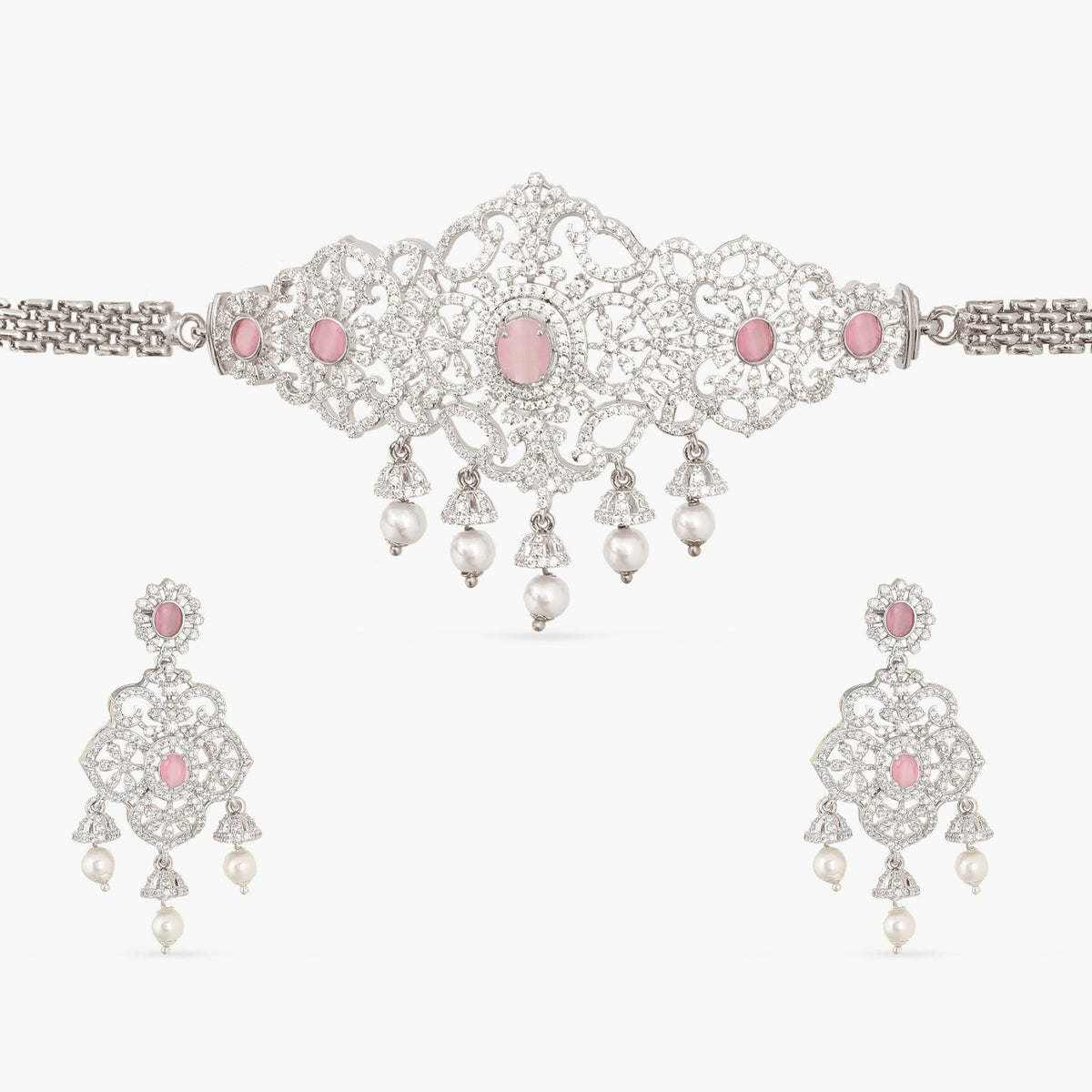 Zadie Nakshatra CZ Mini Choker Set 
