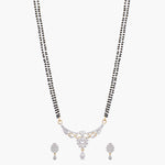 Risva Nakshatra CZ Black Beads Necklace Set