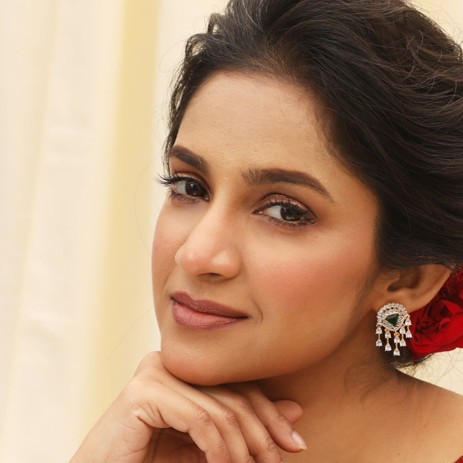 Tepals Nakshatra CZ Stud Earrings
