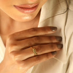 Simple Fish Oxidized Finger Ring
