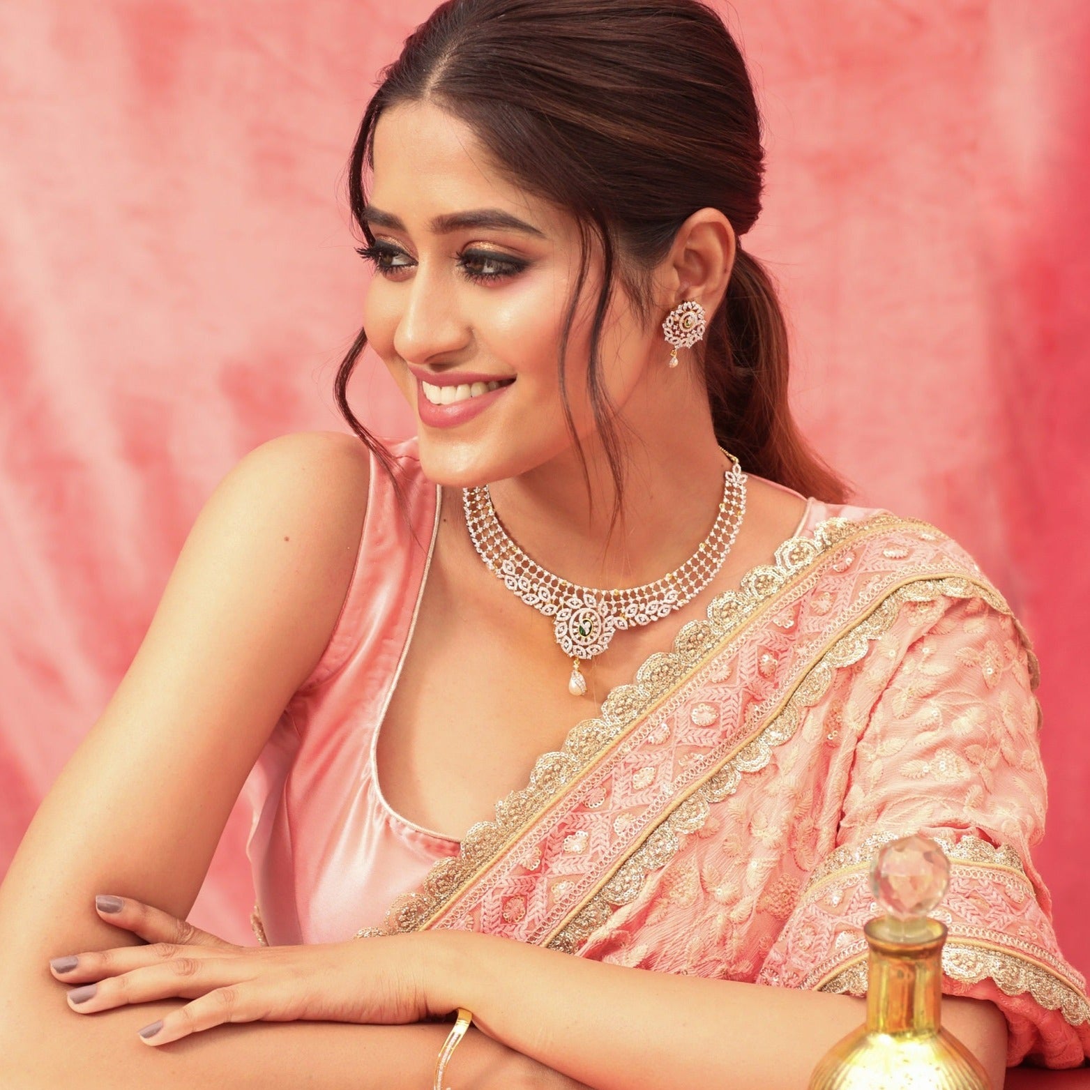 Matilda Nakshatra CZ Necklace Set