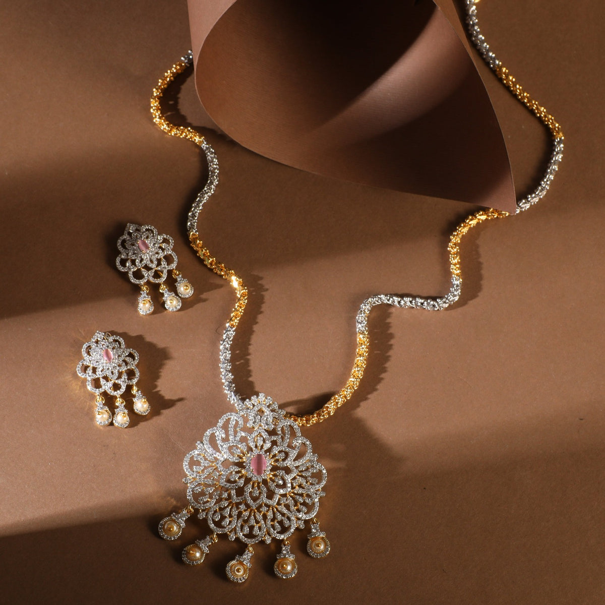 Elmer Nakshatra CZ Pendant Set 