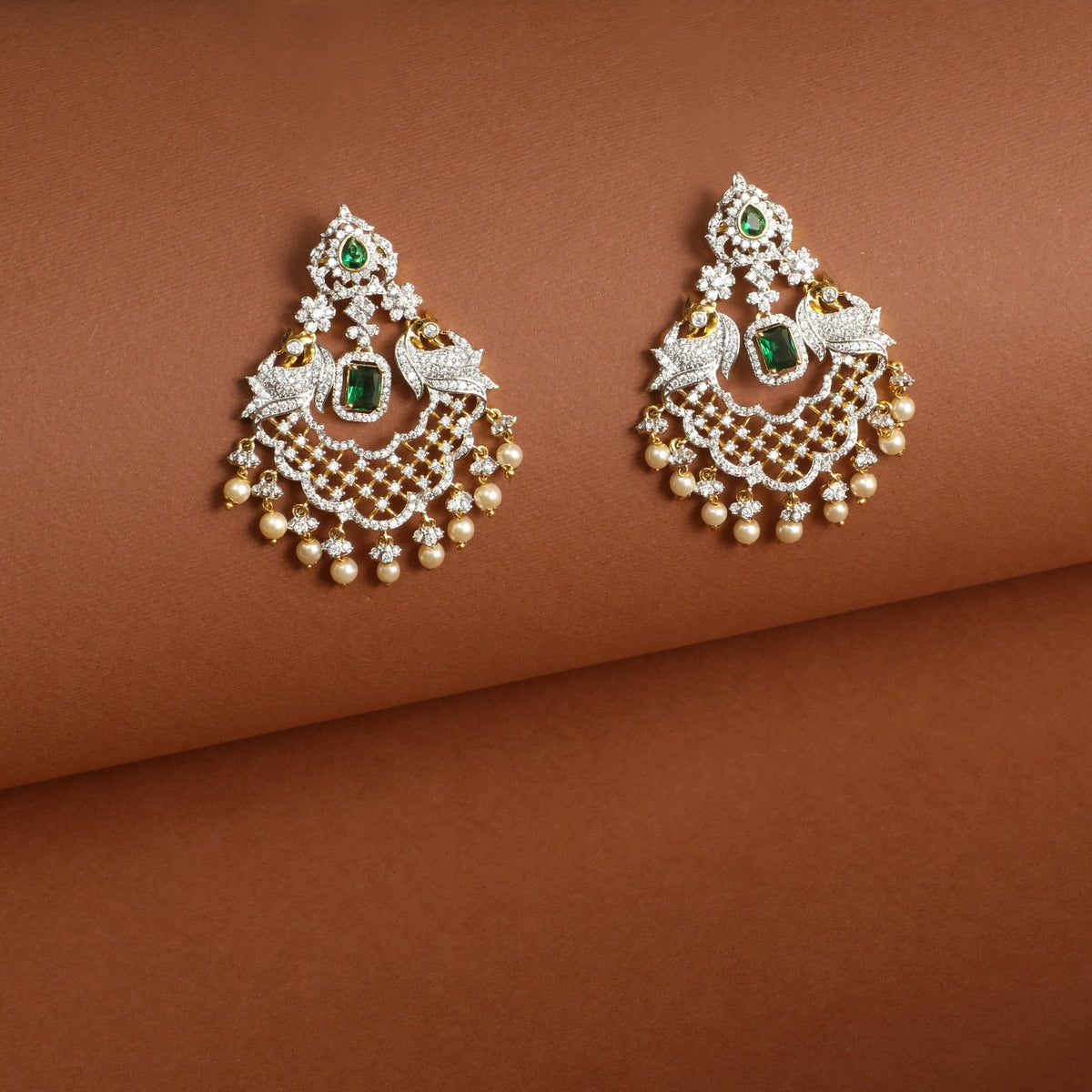 Arnica Nakshatra CZ Chandbali Earrings