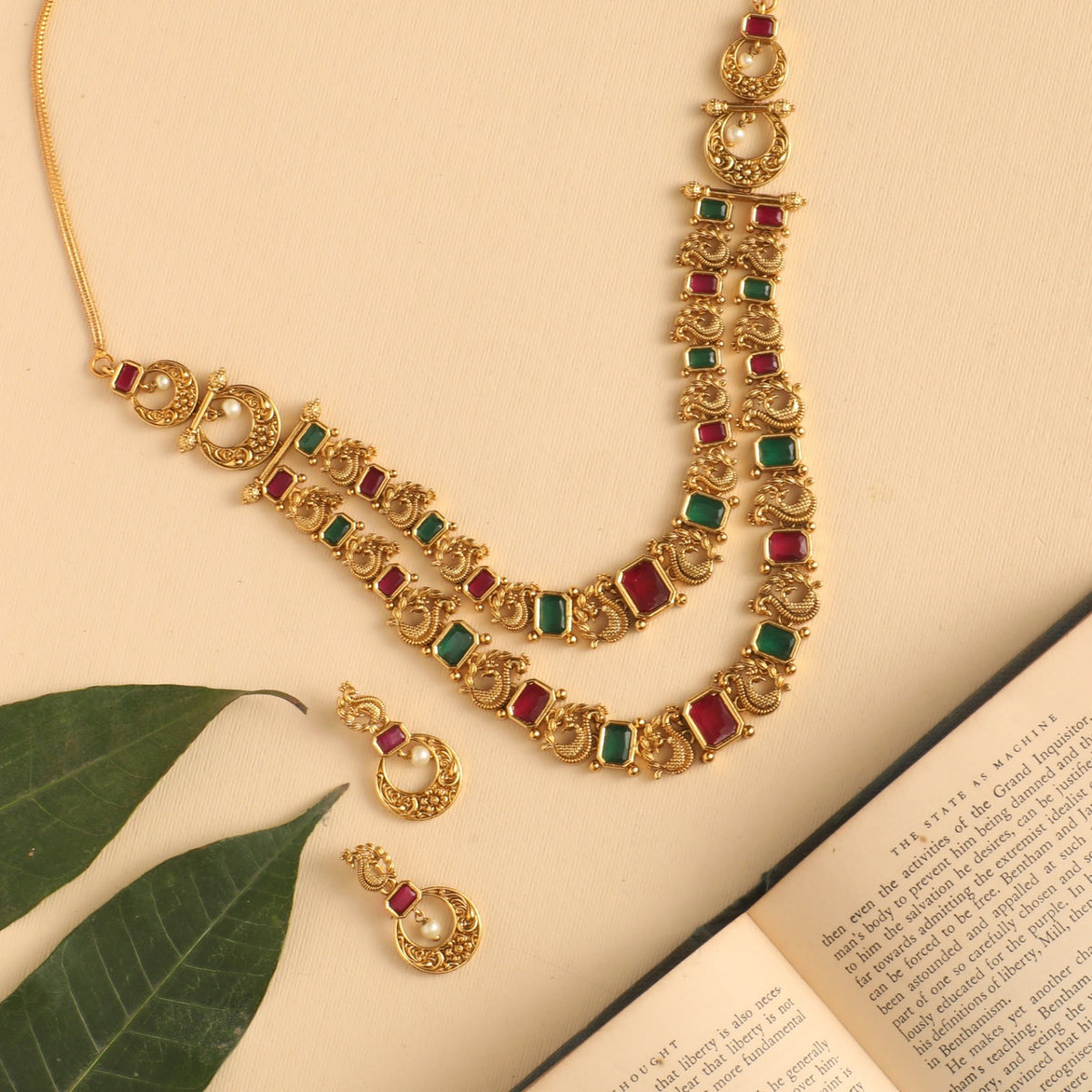 Hemani Antique Necklace Set