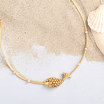 Statement Fish Oxidized Hasli Necklace