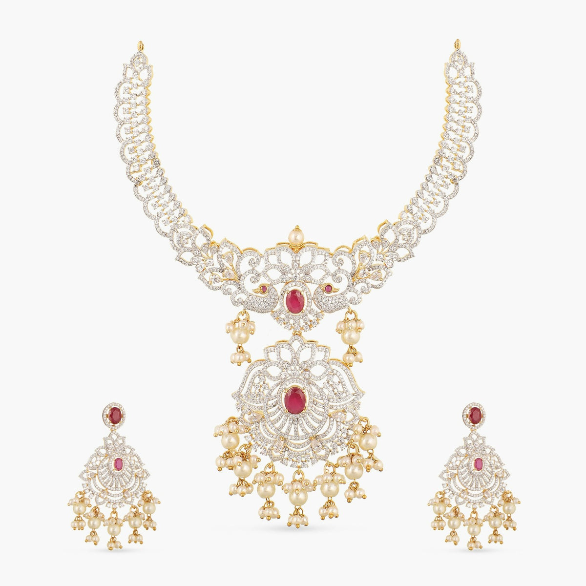 Irene Nakshatra CZ Necklace Set