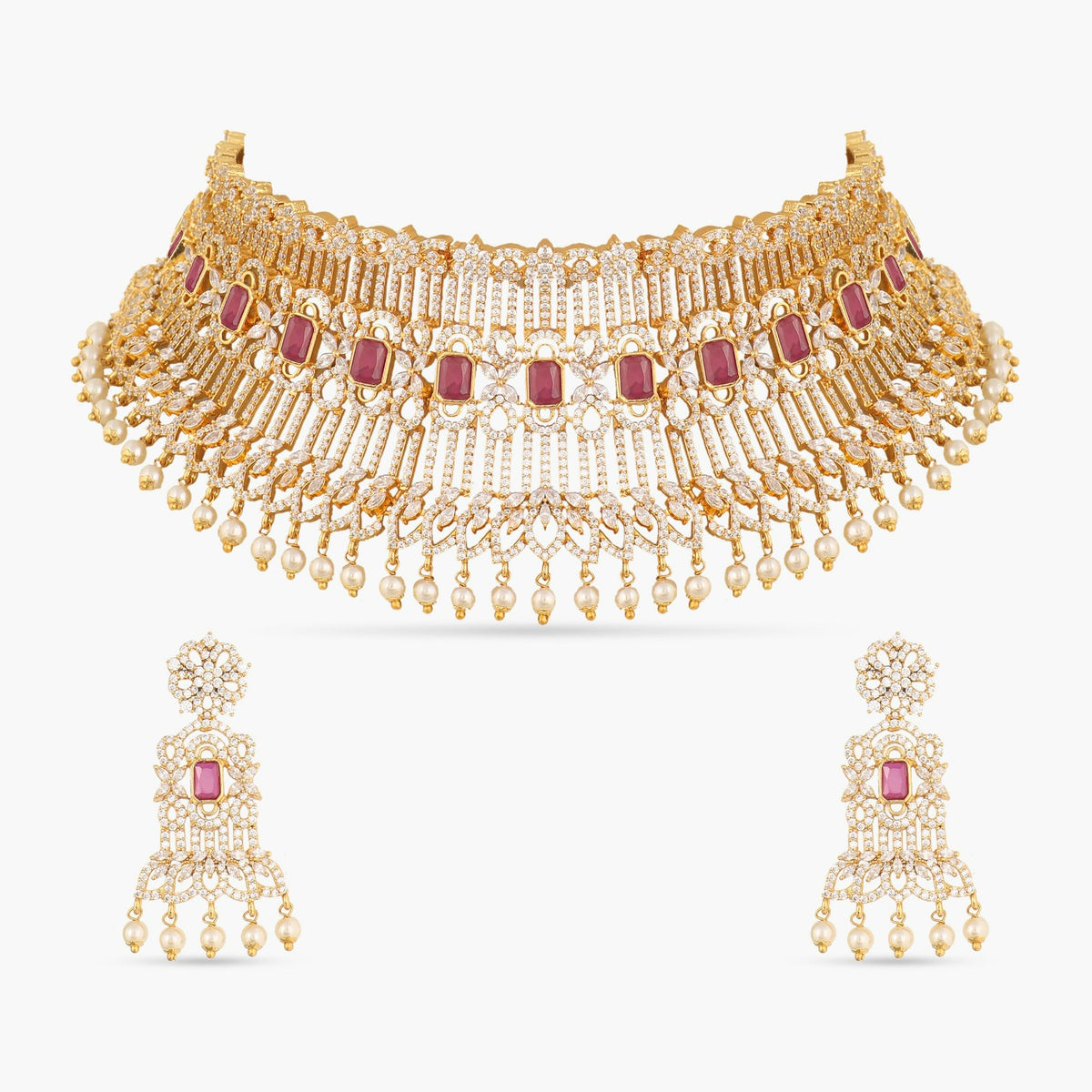 Florian Nakshatra CZ Grand Choker Set