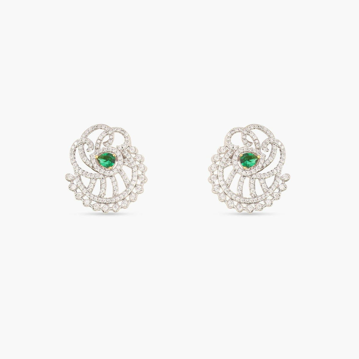 Trillium Nakshatra CZ Stud Earrings