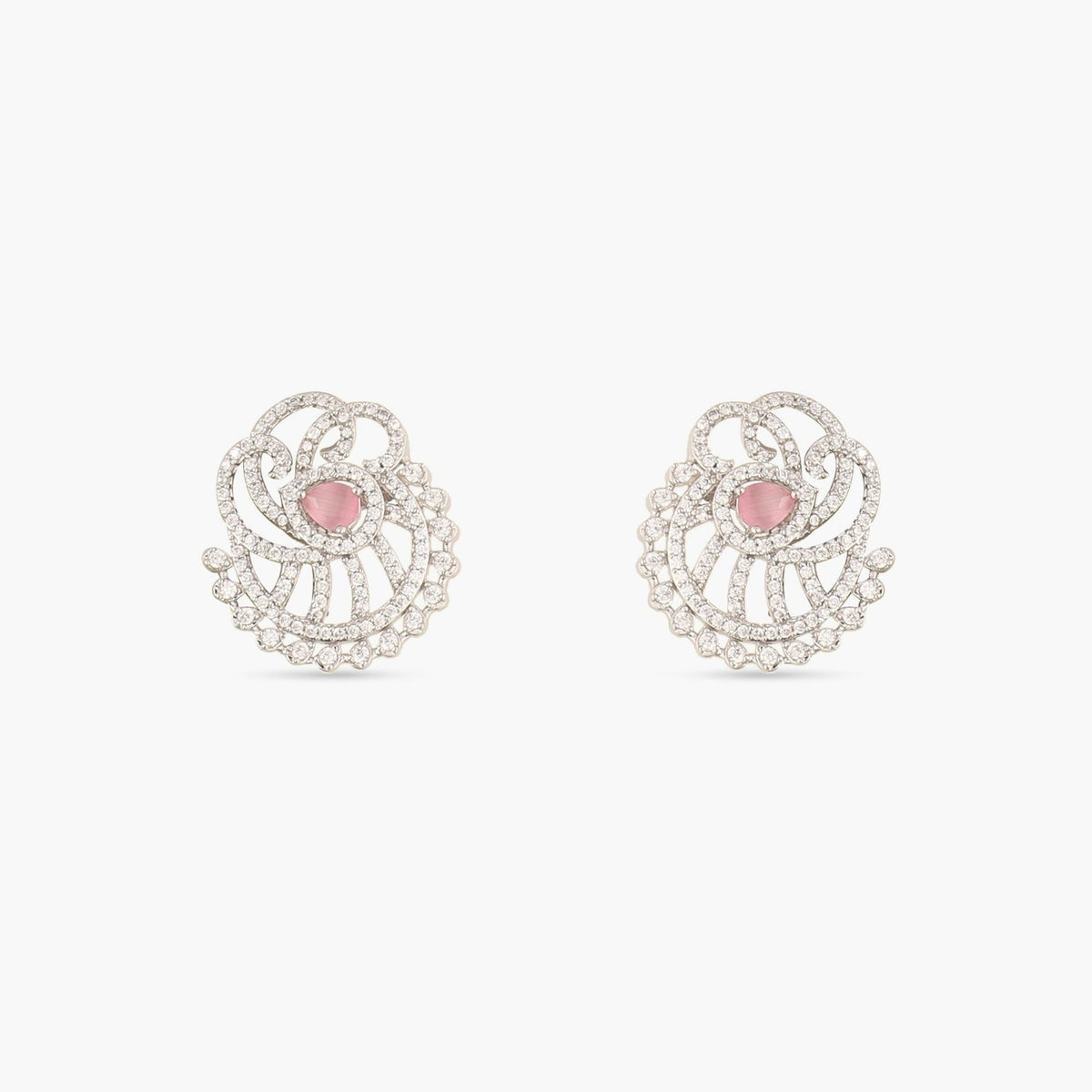 Trillium Nakshatra CZ Stud Earrings