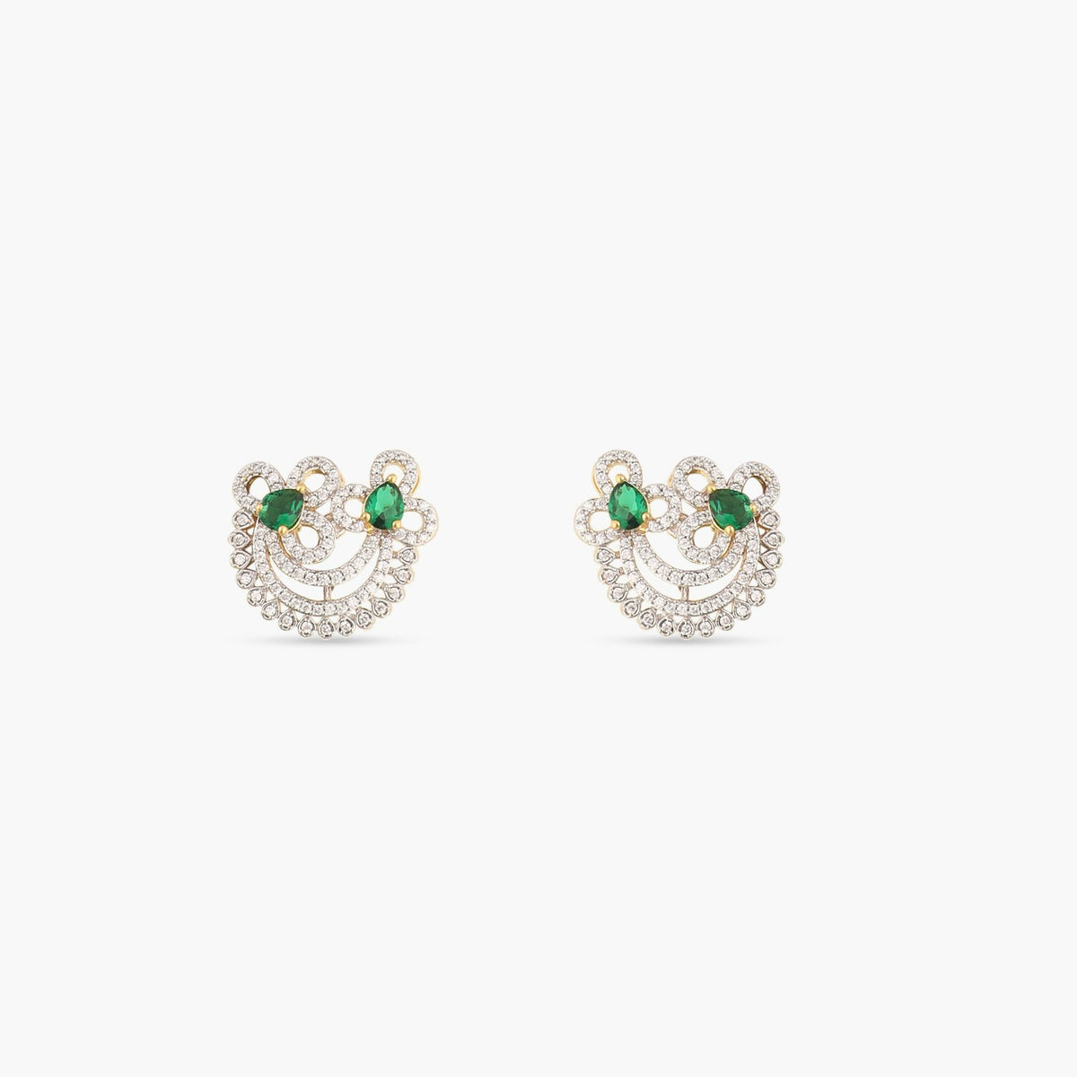 Iris Nakshatra CZ Stud Earrings