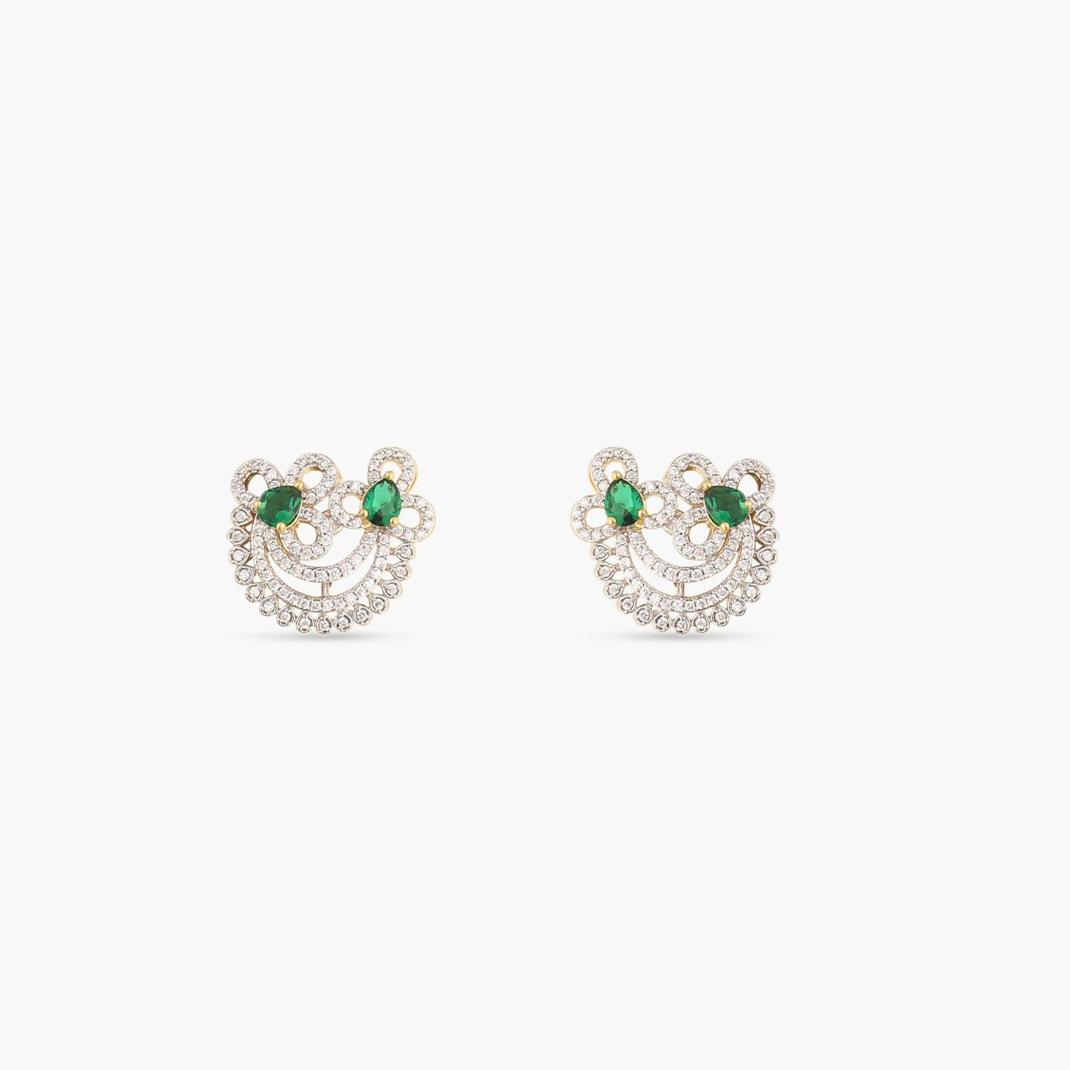 Iris Nakshatra CZ Stud Earrings