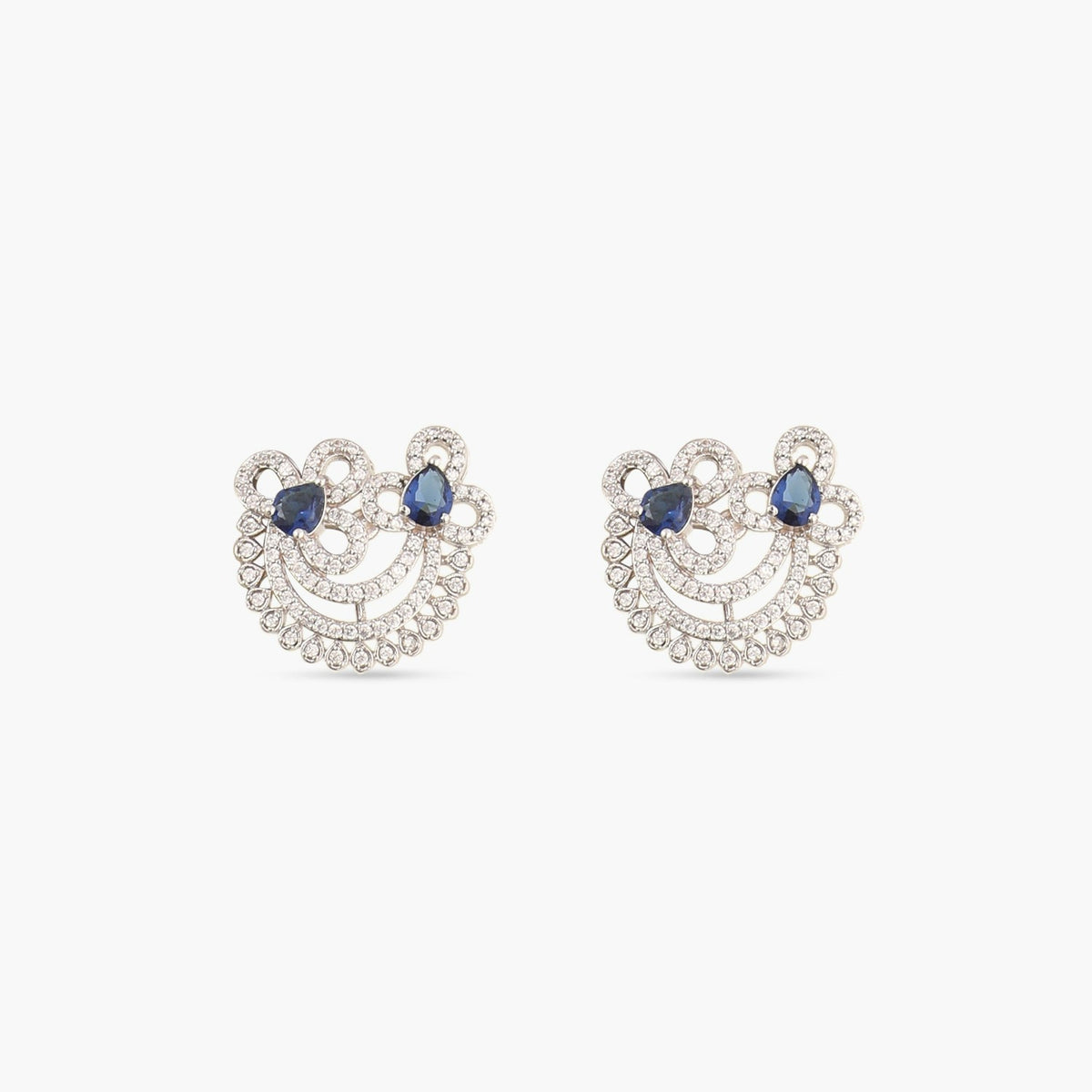 Iris Nakshatra CZ Stud Earrings
