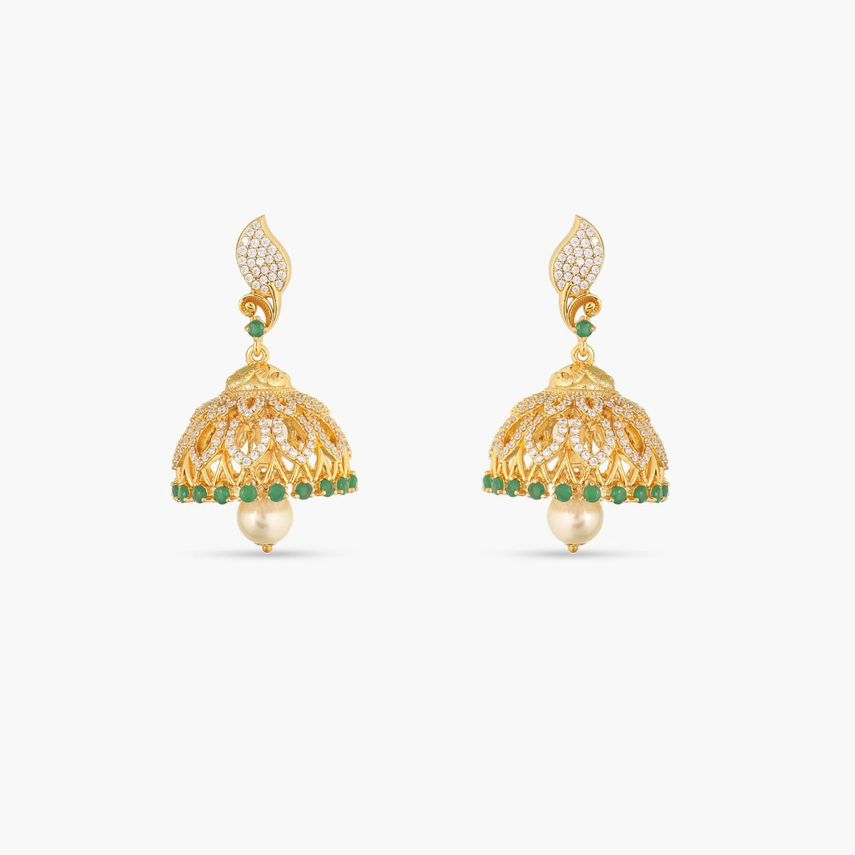 Delphi Nakshatra CZ Jhumka Earrings