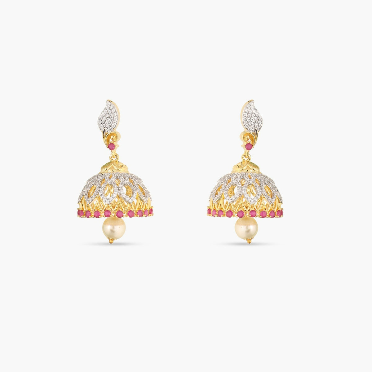 Delphi Nakshatra CZ Jhumka Earrings