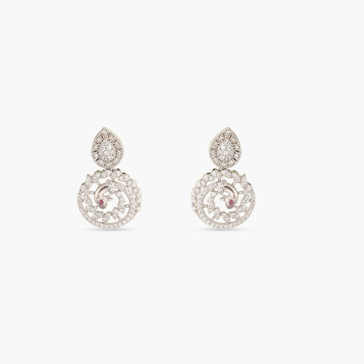 Pansy Nakshatra CZ Drop Earrings