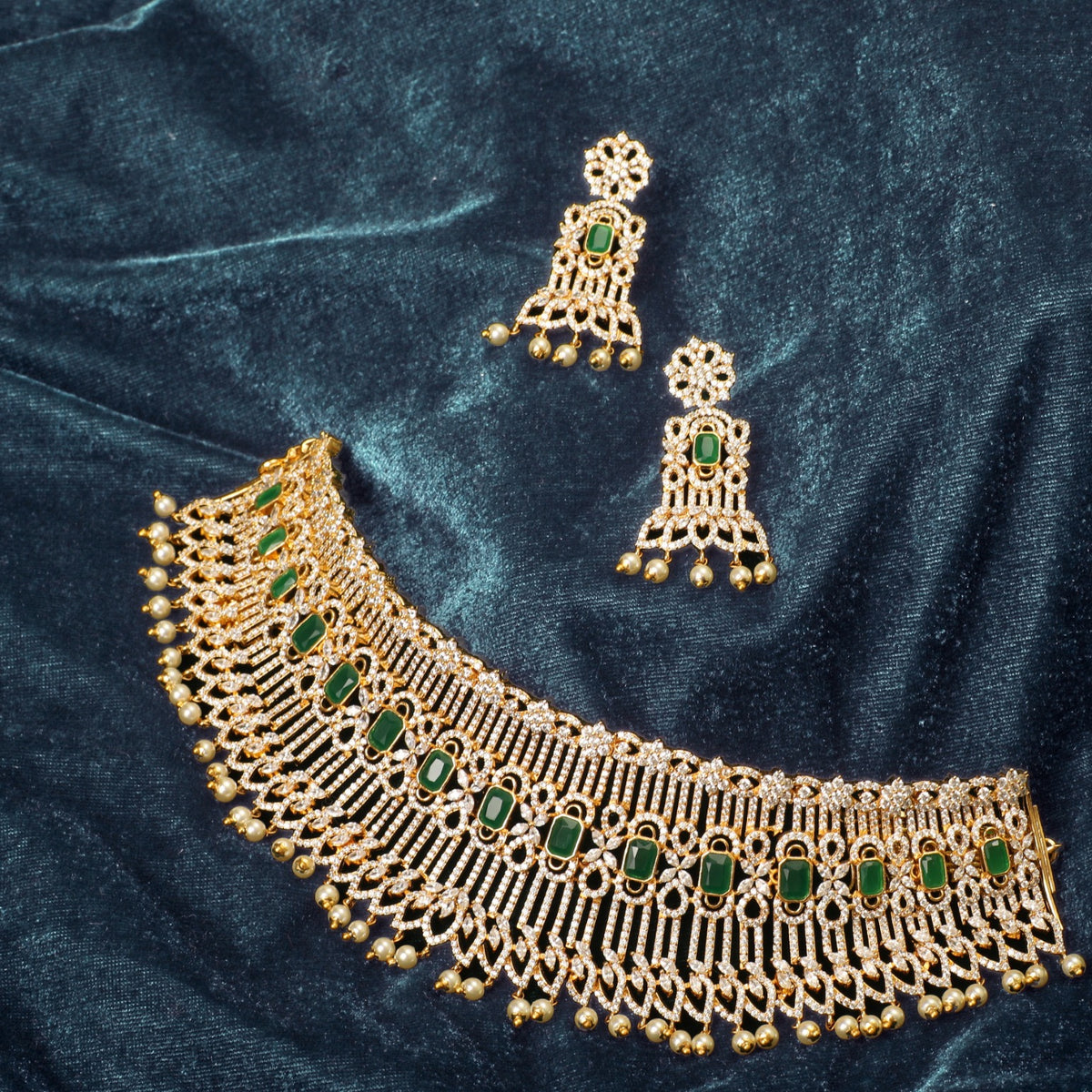 Florian Nakshatra CZ Grand Choker Set