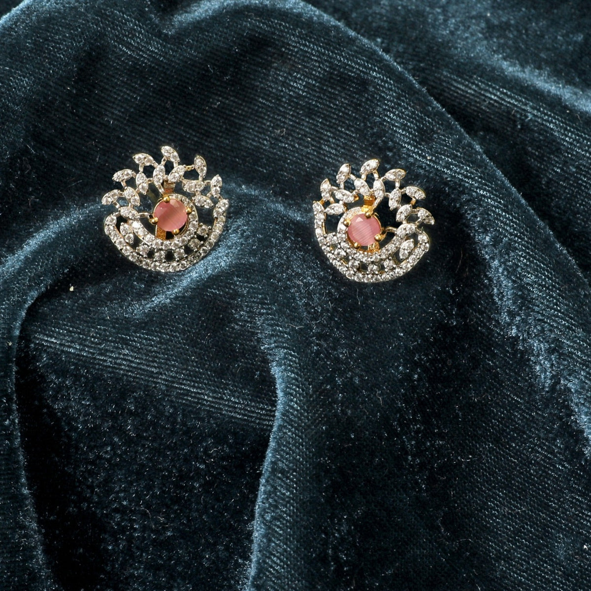 Holly Nakshatra CZ Stud Earrings