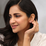 Pansy Floral CZ Classic Stud Earrings