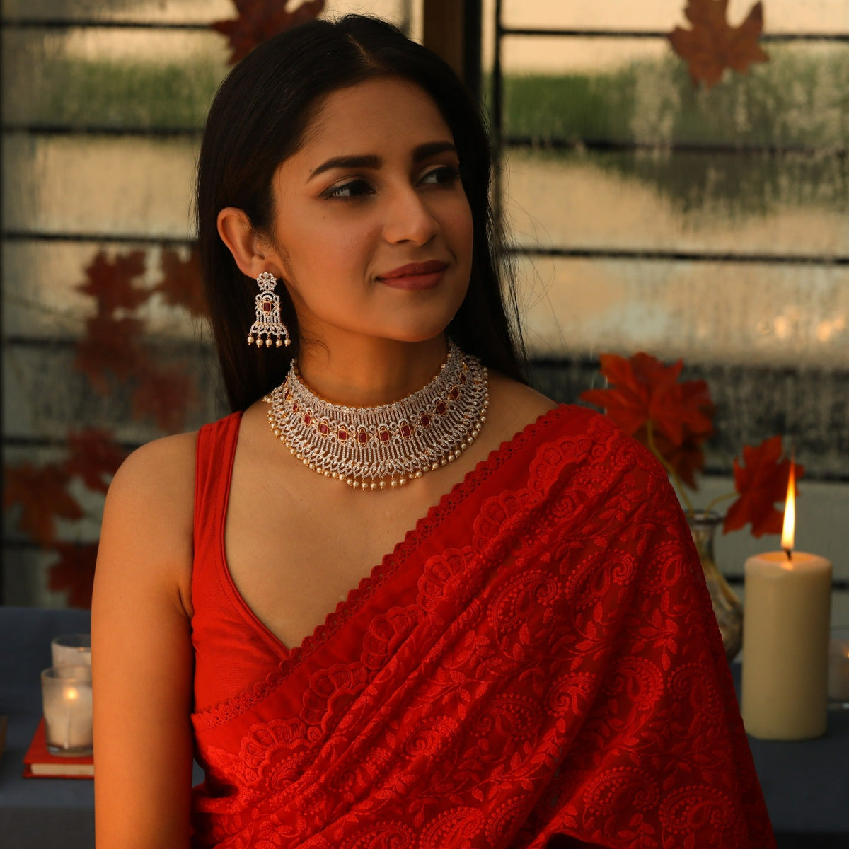 Florian Nakshatra CZ Grand Choker Set