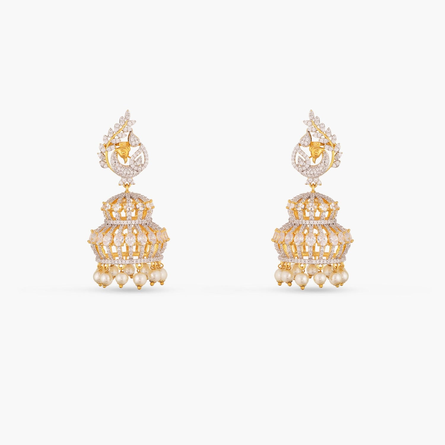 Gold Tops Design Stunning Earrings - Jewellery Designs