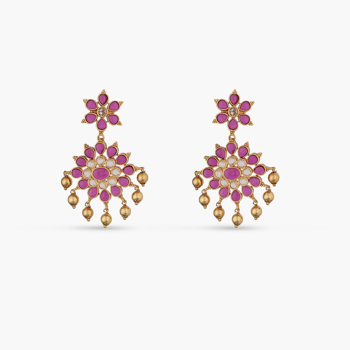 Flaunt Classic CZ Two Layer Necklace Set 