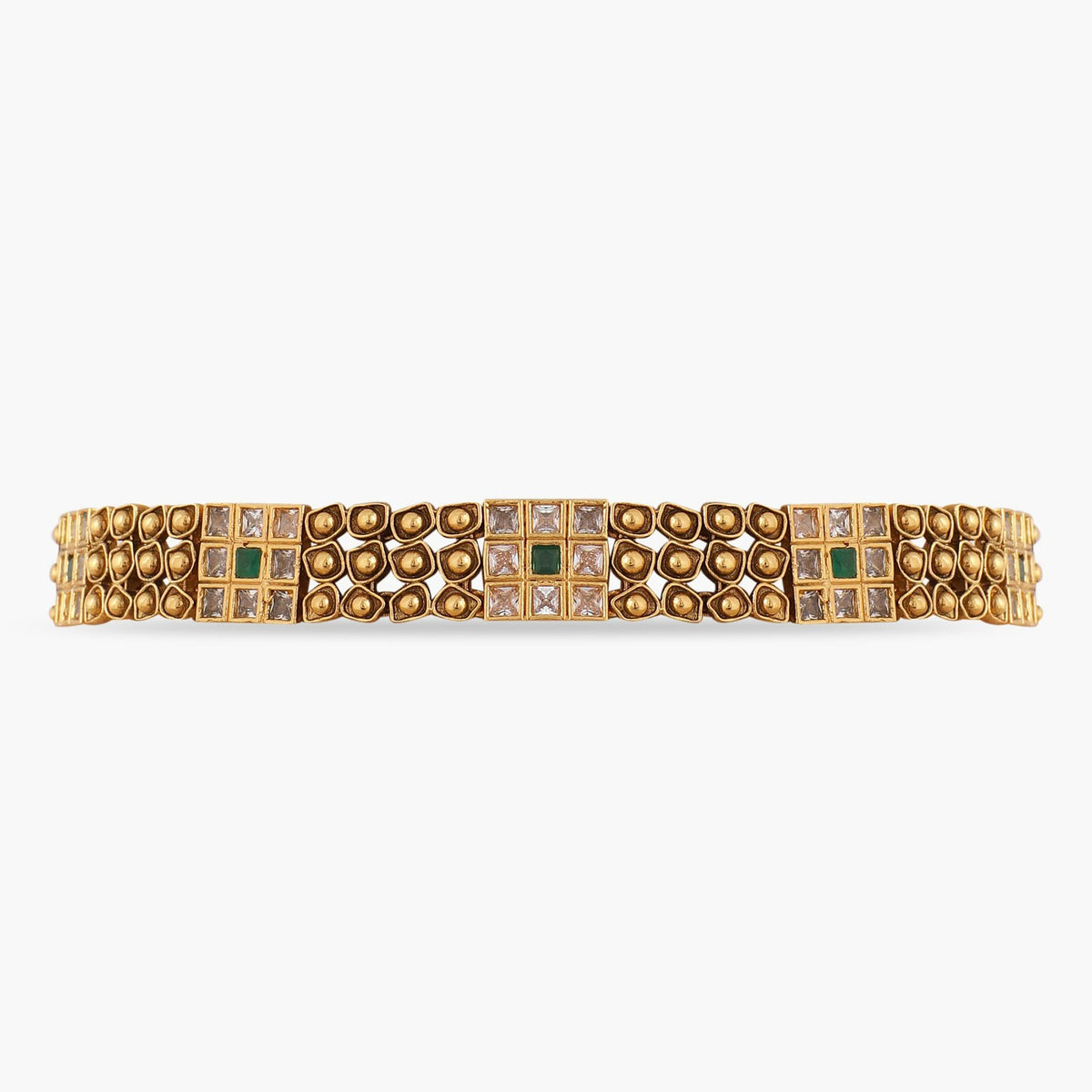 Abstract Square Antique Choker