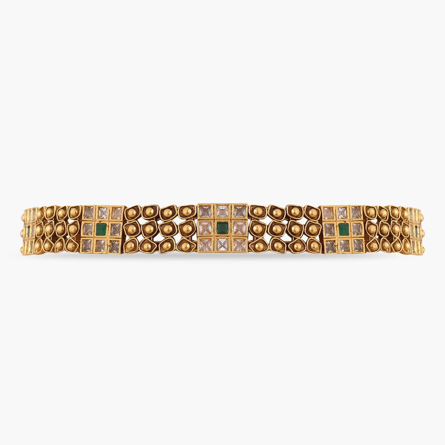 Abstract Square Antique Choker