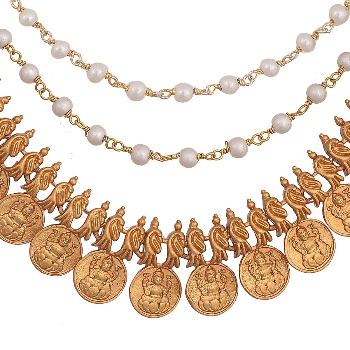 Antique Gold Plated Nitara Ear Chain 