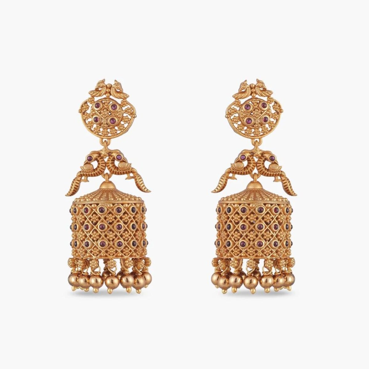 Dhvani Antique Jhumka Earrings
