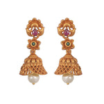 Antique Gold Plated Sana Jhumka Earrings 