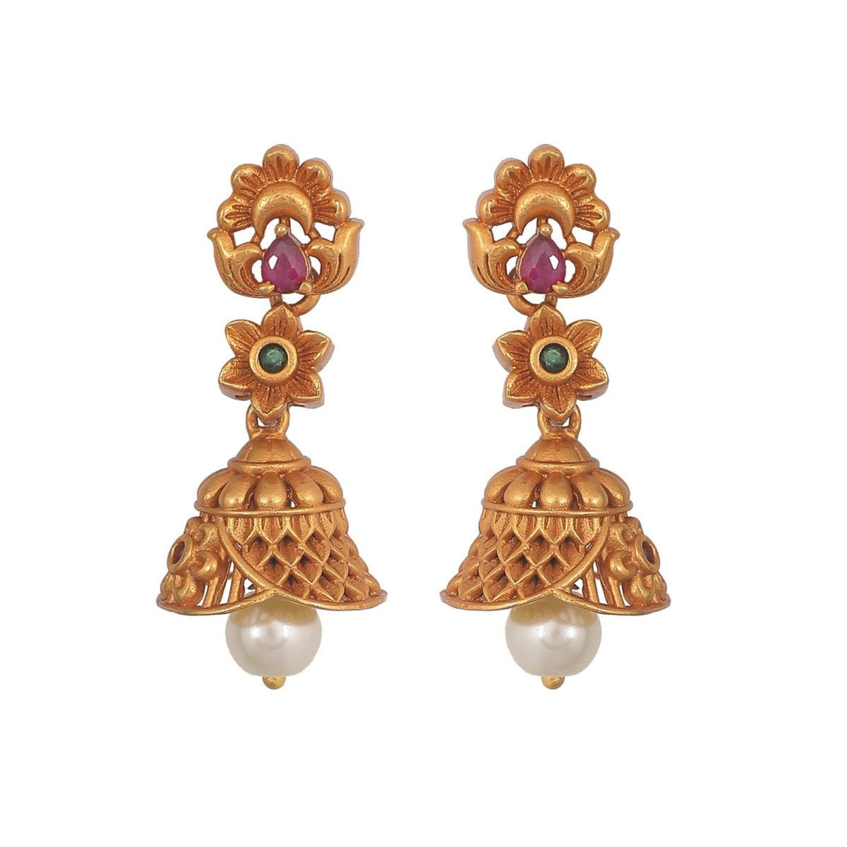 Efulgenz Indian Gold Tone Square Shape Jhumka Earrings Dangle Statement  Earrings Ethopian Style Jewelry for Women - Walmart.com