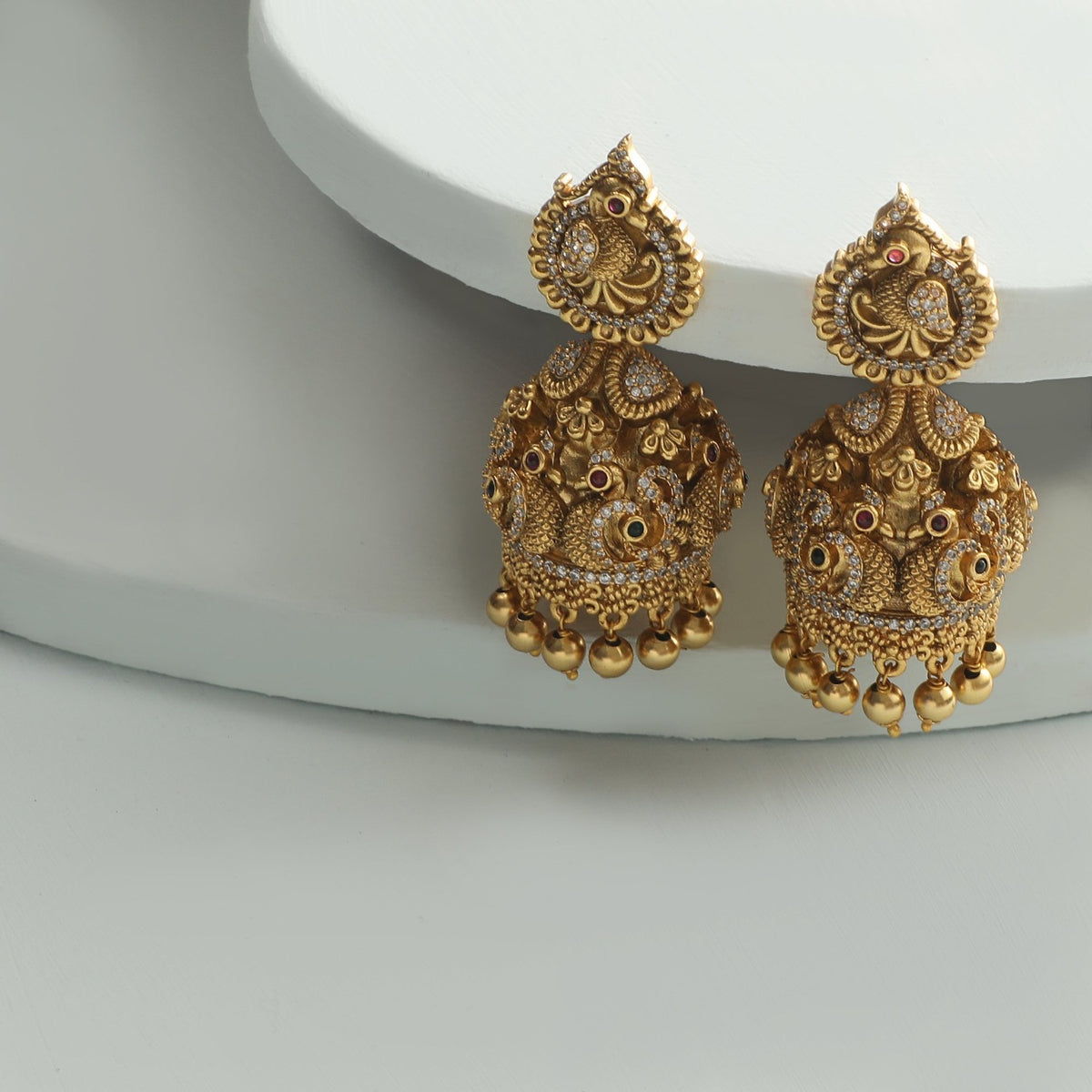 Pekham Antique Jhumka Earrings 