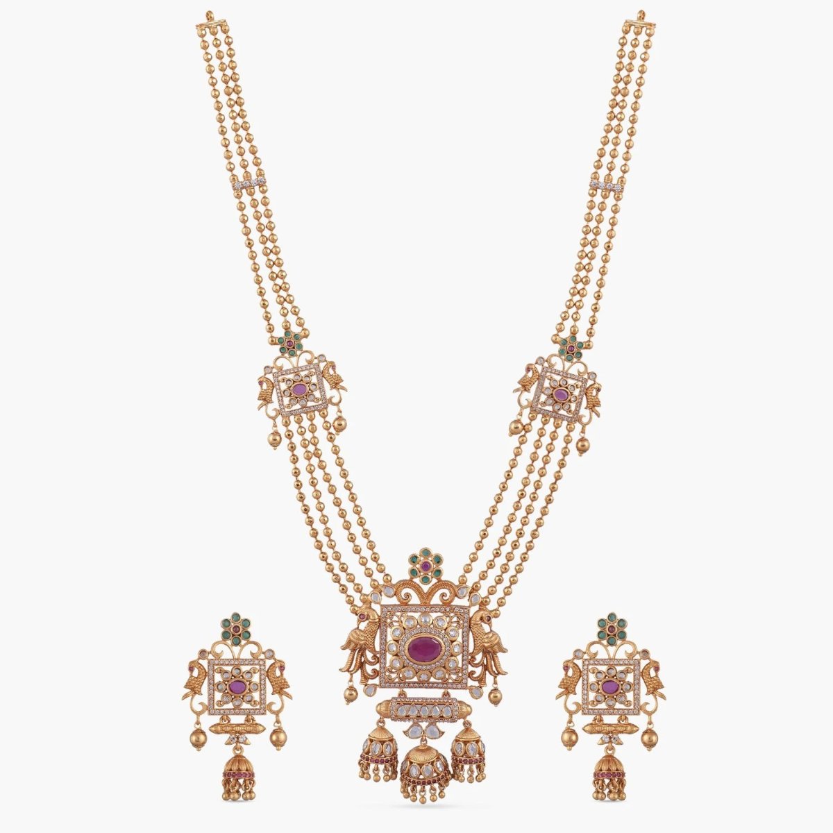 Myra Antique Long Necklace Set