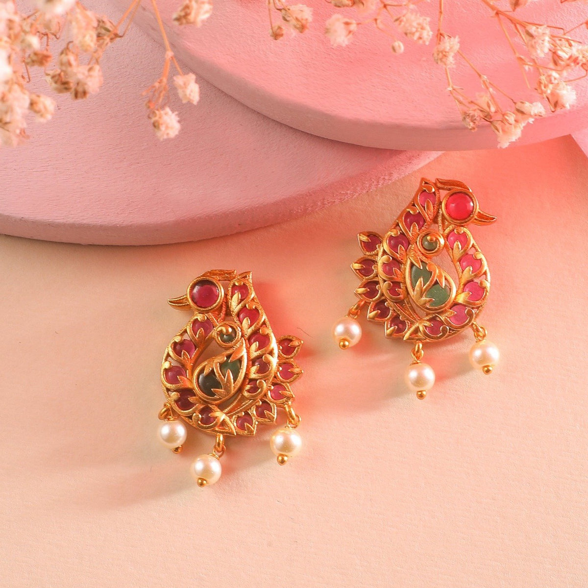 Antique Gold Plated Geetu Earrings