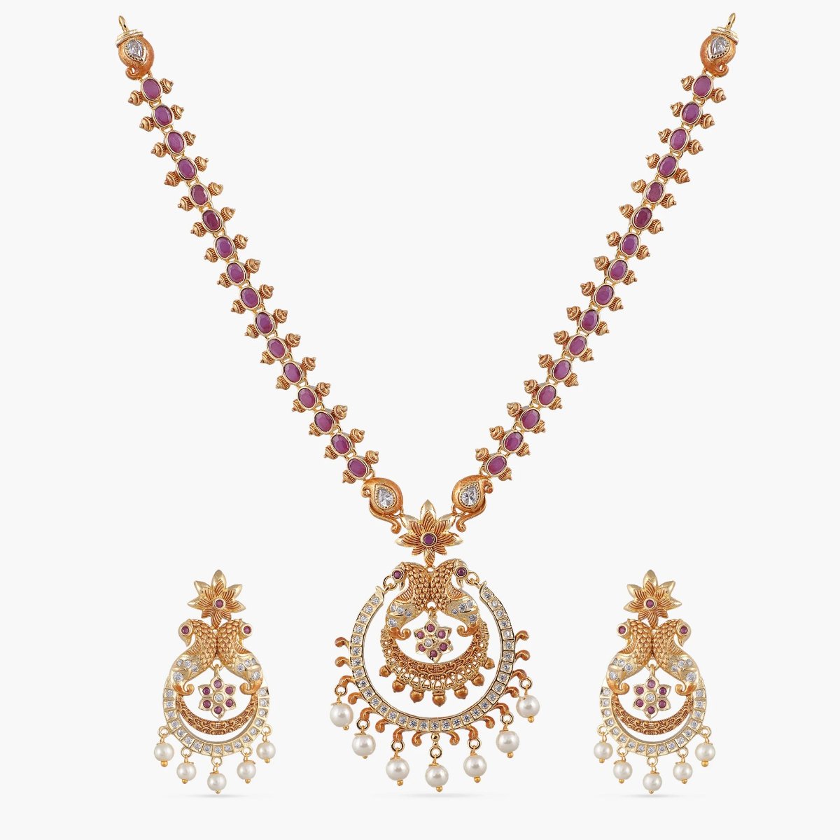 Trina Nakshatra CZ Necklace Set