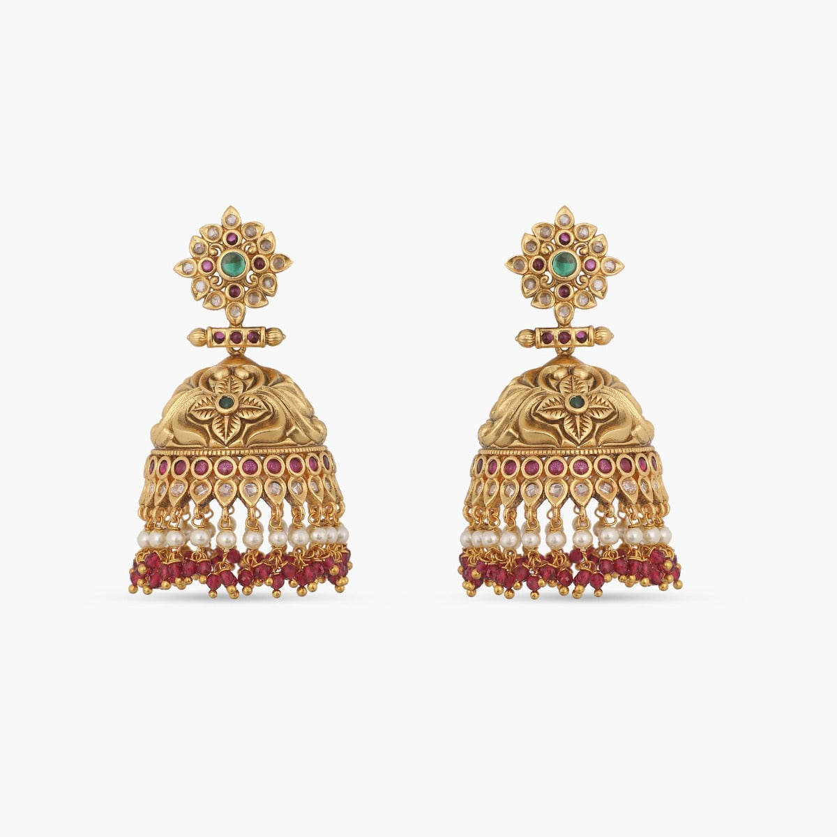 Gargi Antique Jhumki Earrings